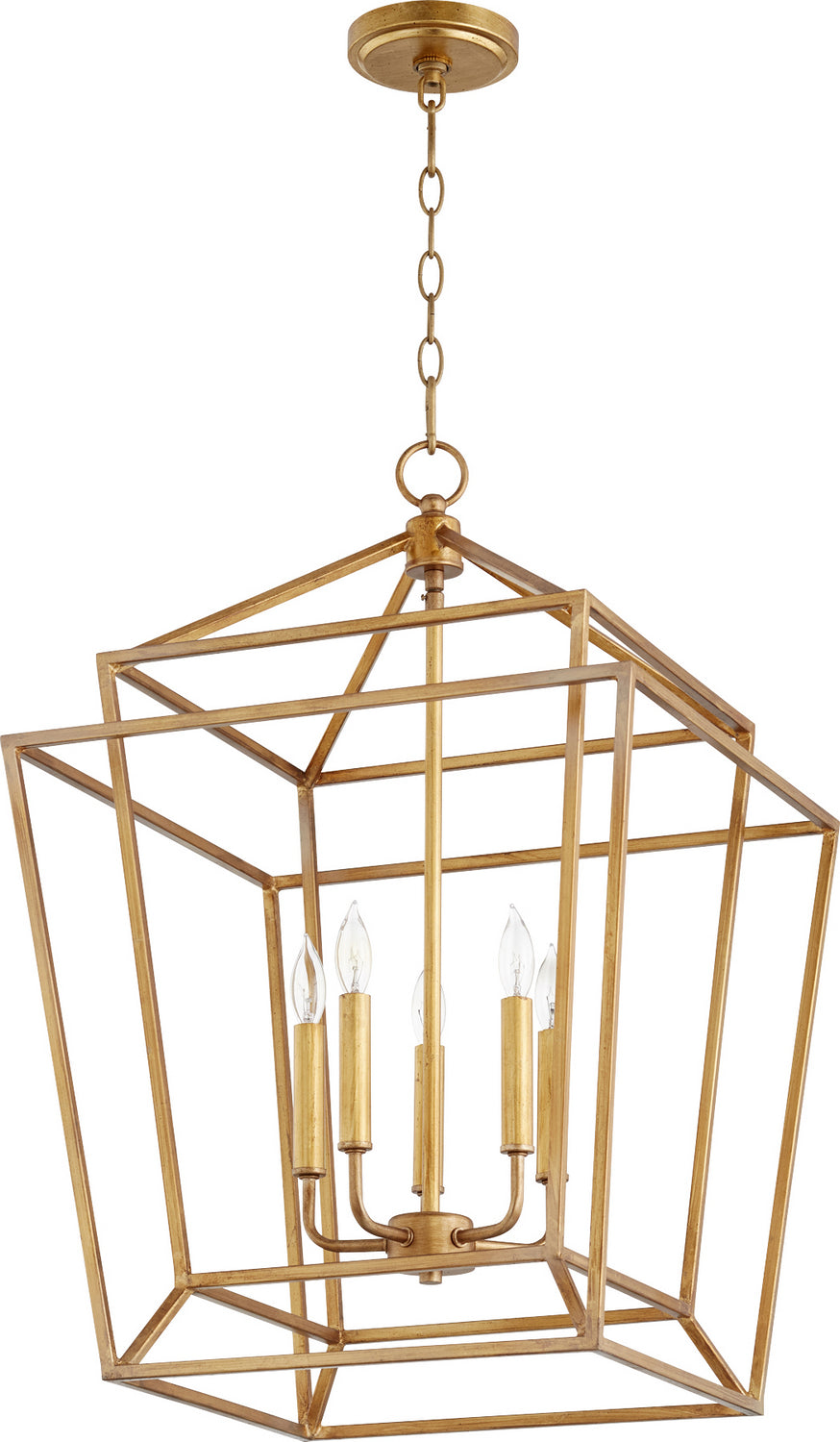 Quorum Monument 8807-5-74 Pendant Light - Gold Leaf