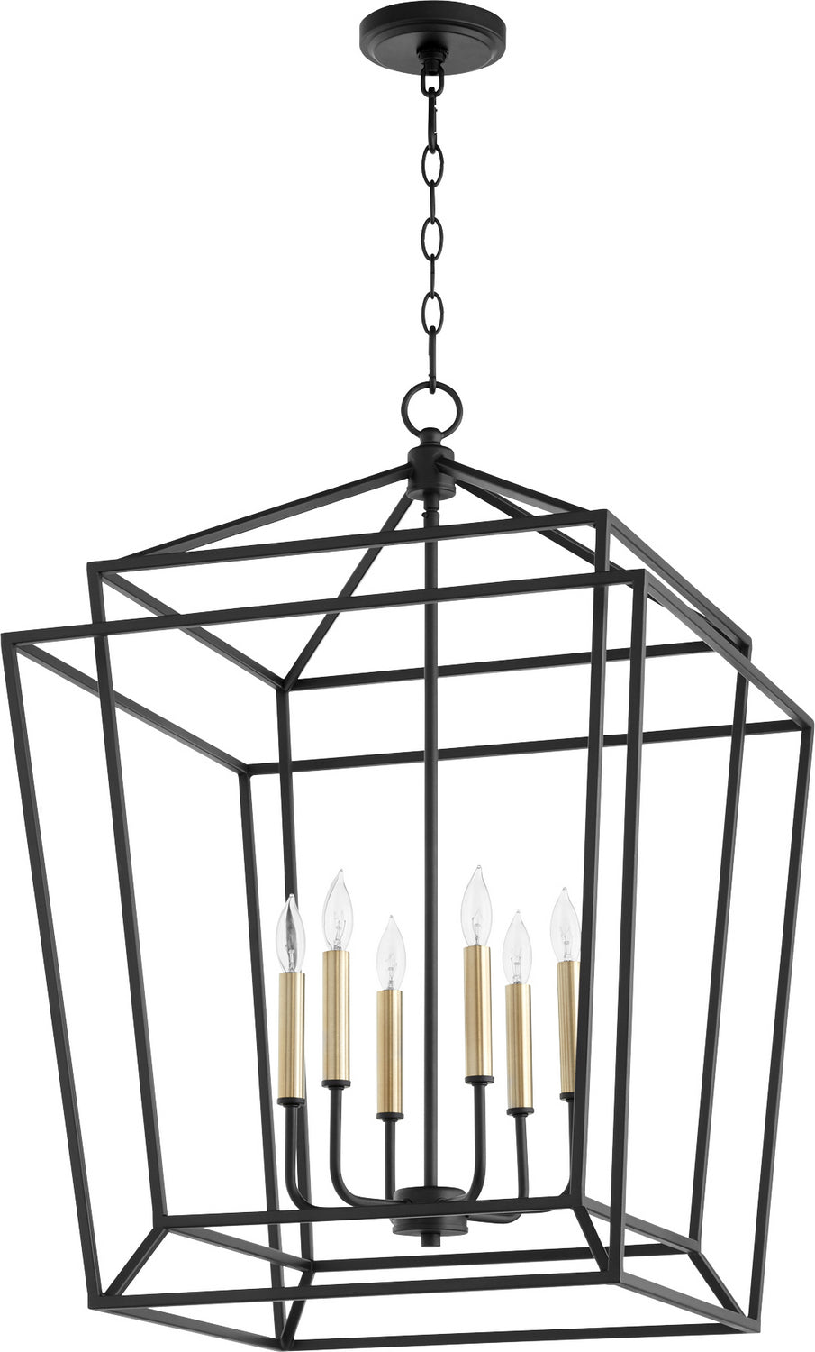 Quorum Monument 8807-6-69 Pendant Light - Textured Black