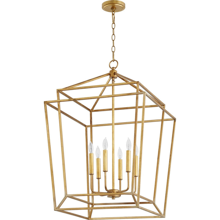 Quorum Monument 8807-6-74 Pendant Light - Gold Leaf