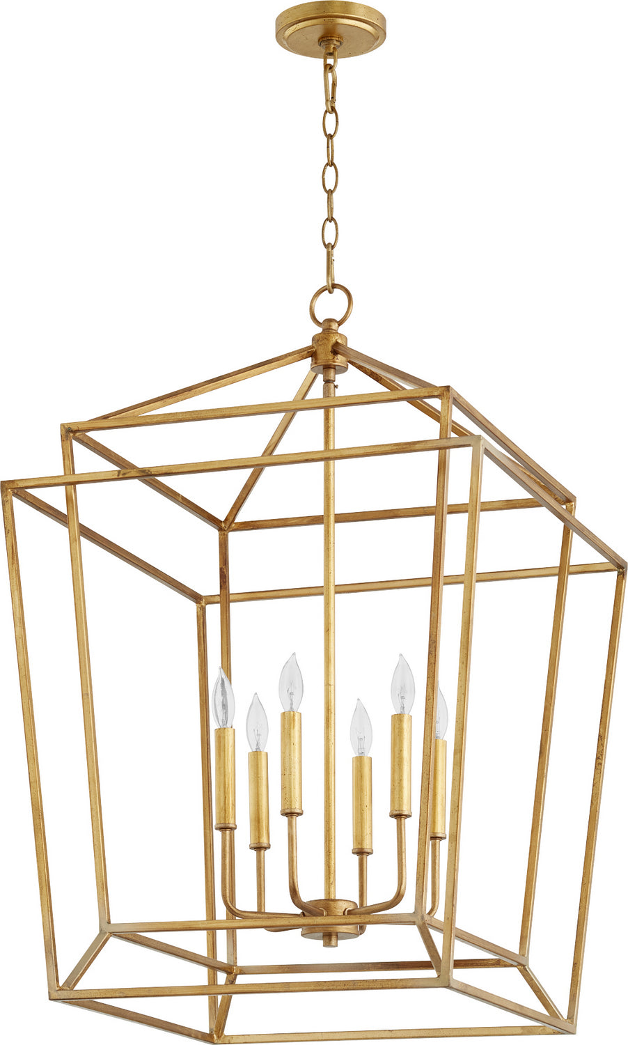 Quorum Monument 8807-6-74 Pendant Light - Gold Leaf