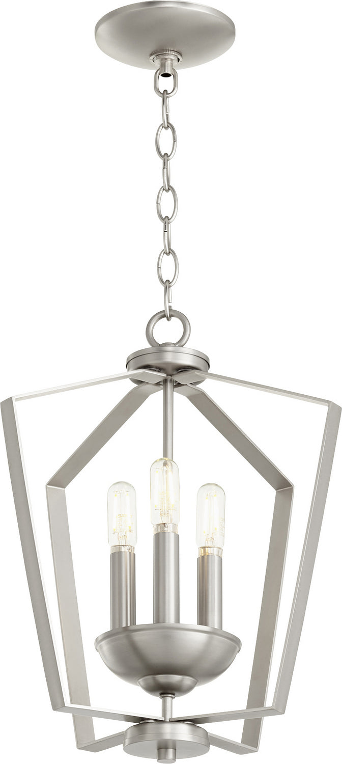 Quorum 3LT Entry Series 894-3-65 Pendant Light - Satin Nickel
