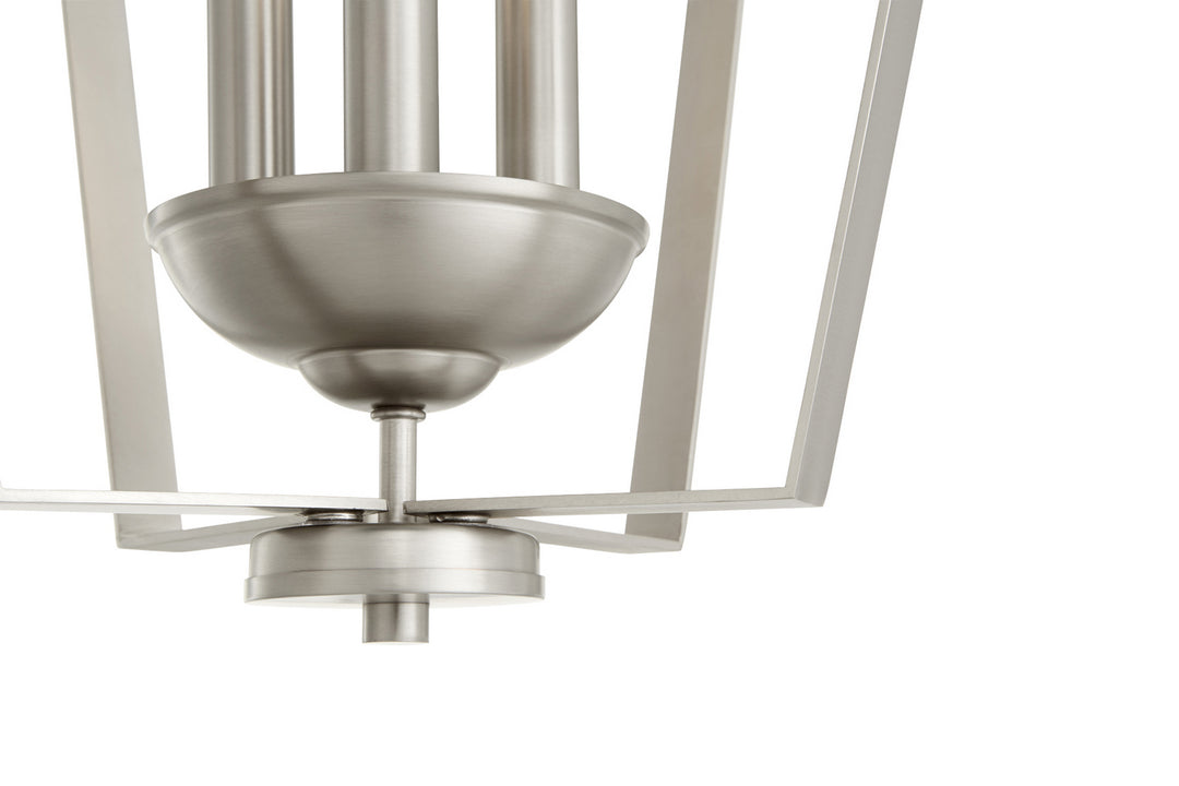 Quorum 3LT Entry Series 894-3-65 Pendant Light - Satin Nickel