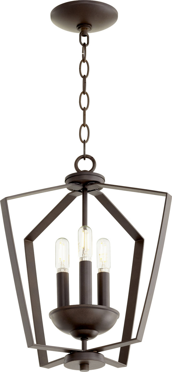 Quorum 3LT Entry Series 894-3-86 Pendant Light - Oiled Bronze