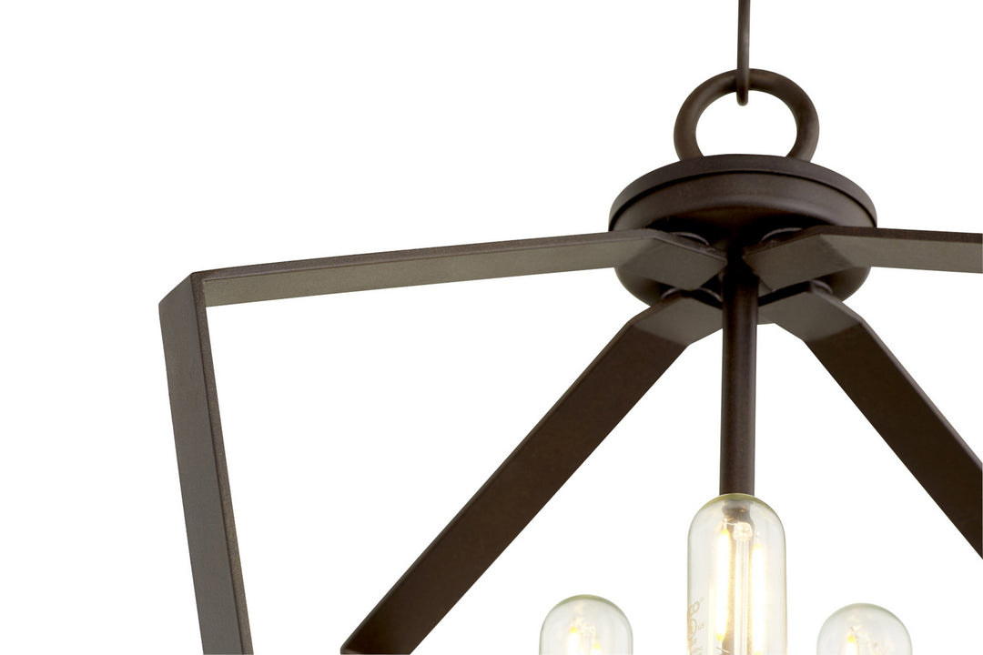 Quorum 3LT Entry Series 894-3-86 Pendant Light - Oiled Bronze