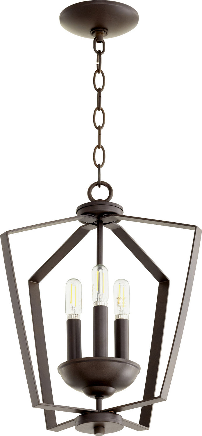 Quorum 3LT Entry Series 894-3-86 Pendant Light - Oiled Bronze