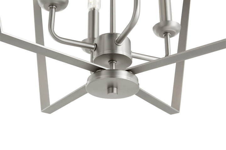 Quorum 4LT Entry Series 894-4-65 Pendant Light - Satin Nickel