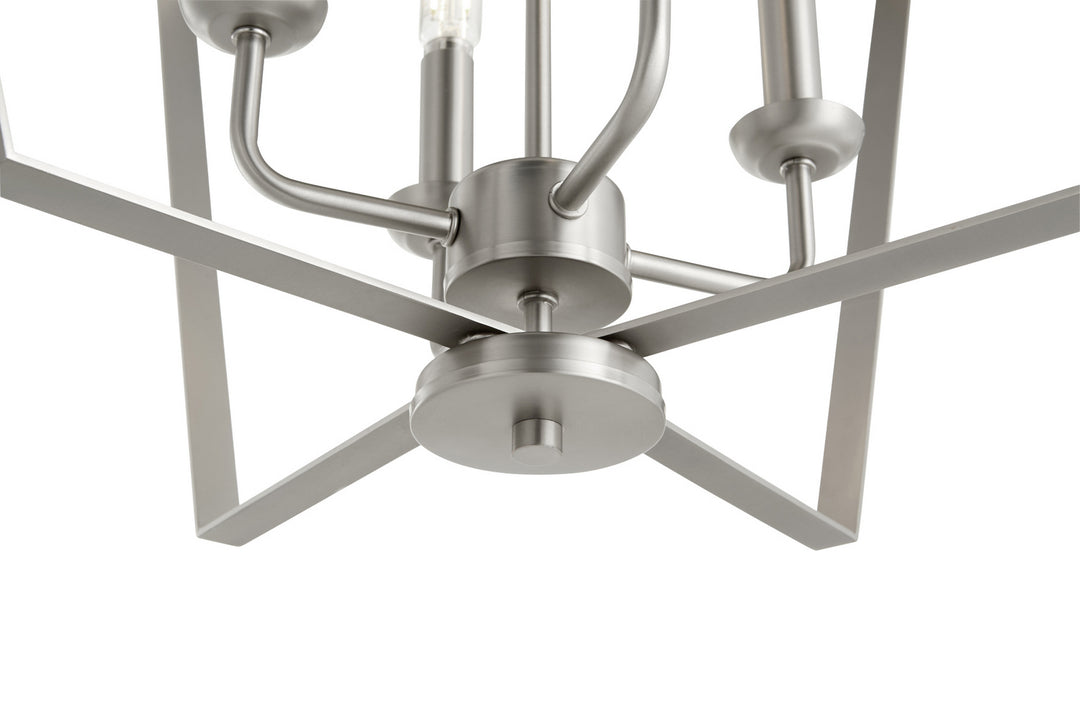 Quorum 4LT Entry Series 894-4-65 Pendant Light - Satin Nickel