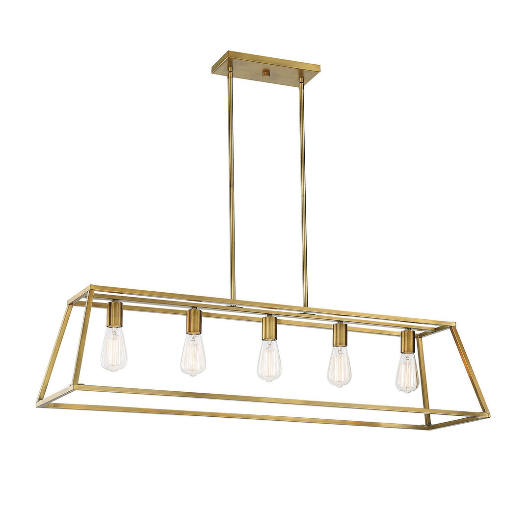 Savoy House Denton 1-327-5-322 Pendant Light - Warm Brass