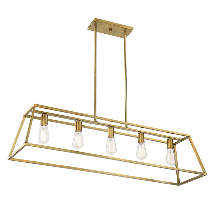 Savoy House Denton 1-327-5-322 Pendant Light - Warm Brass