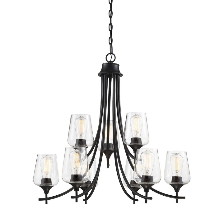 Savoy House Octave 1-4033-9-BK Chandelier Light - Black