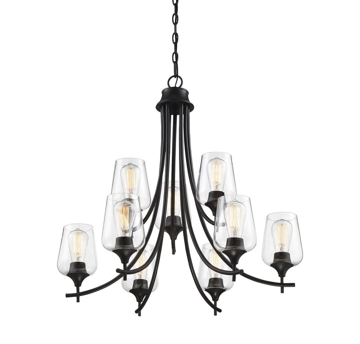 Savoy House Octave 1-4033-9-BK Chandelier Light - Black