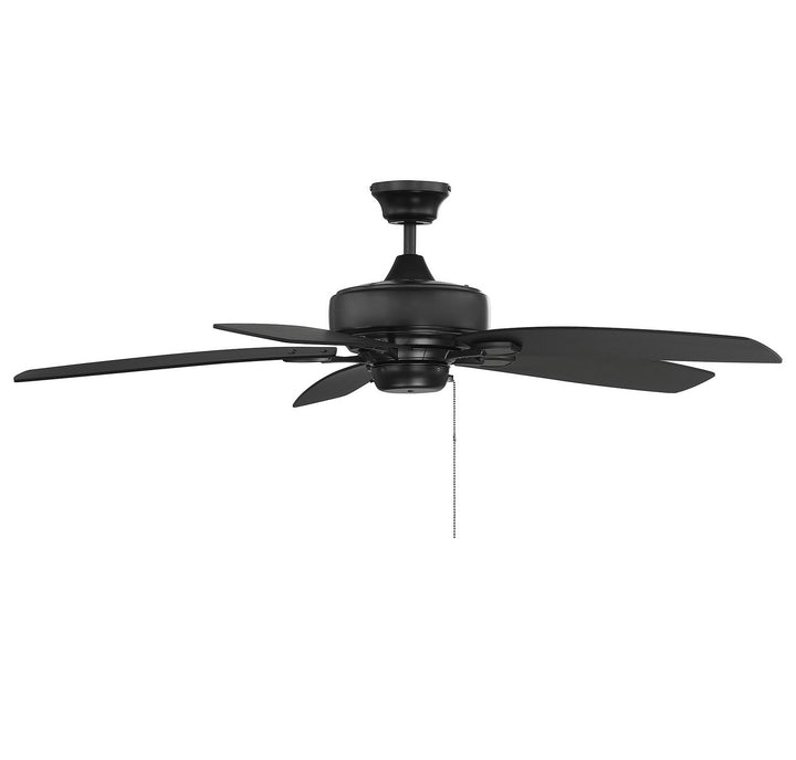 Meridian Wind Star M2016MBK Ceiling Fan 52 - Matte Black, Matte Black/