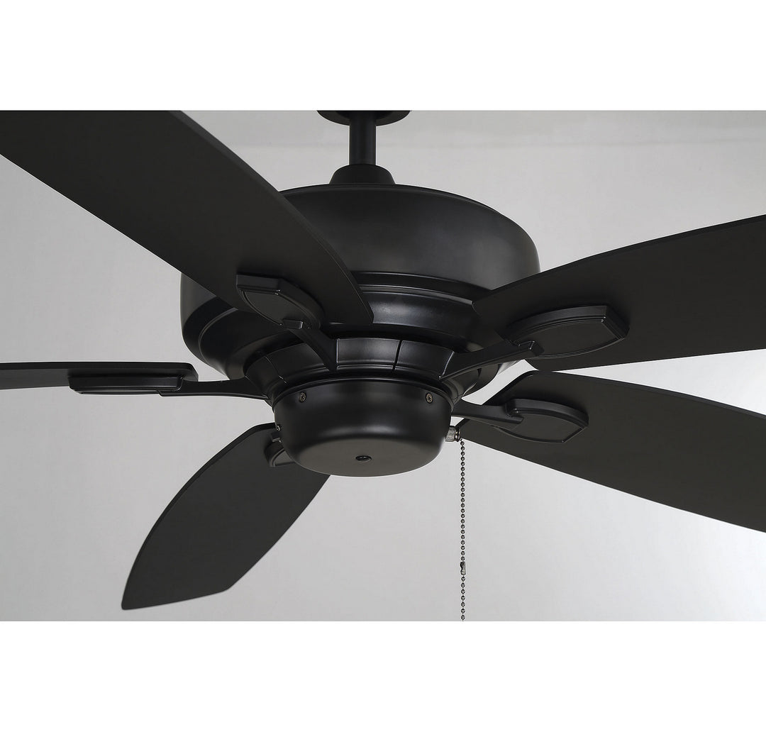 Meridian Wind Star M2016MBK Ceiling Fan 52 - Matte Black, Matte Black/