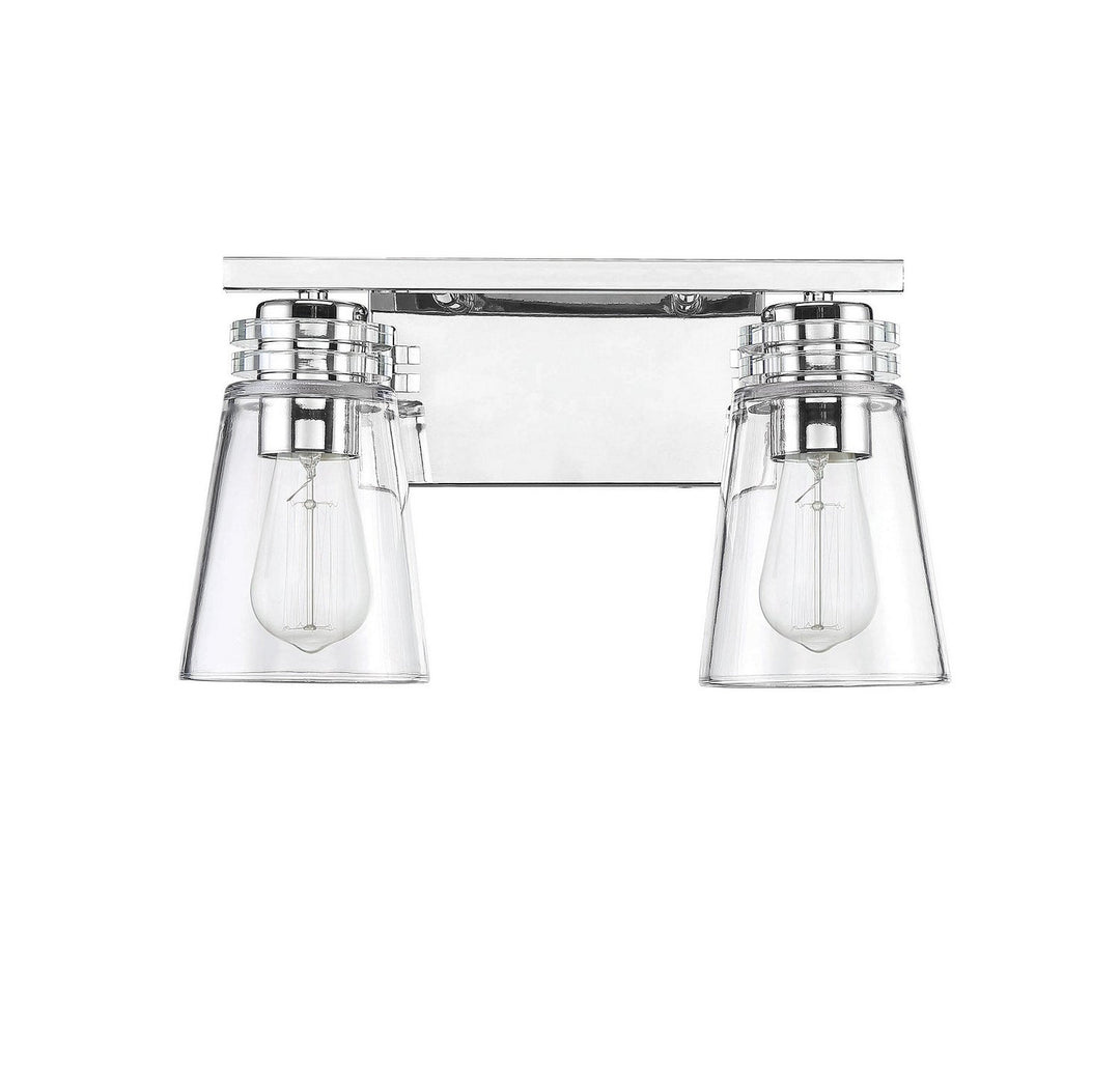 Savoy House Brannon 8-2148-2-109 Bath Vanity Light 15 in. wide - Polished Nickel