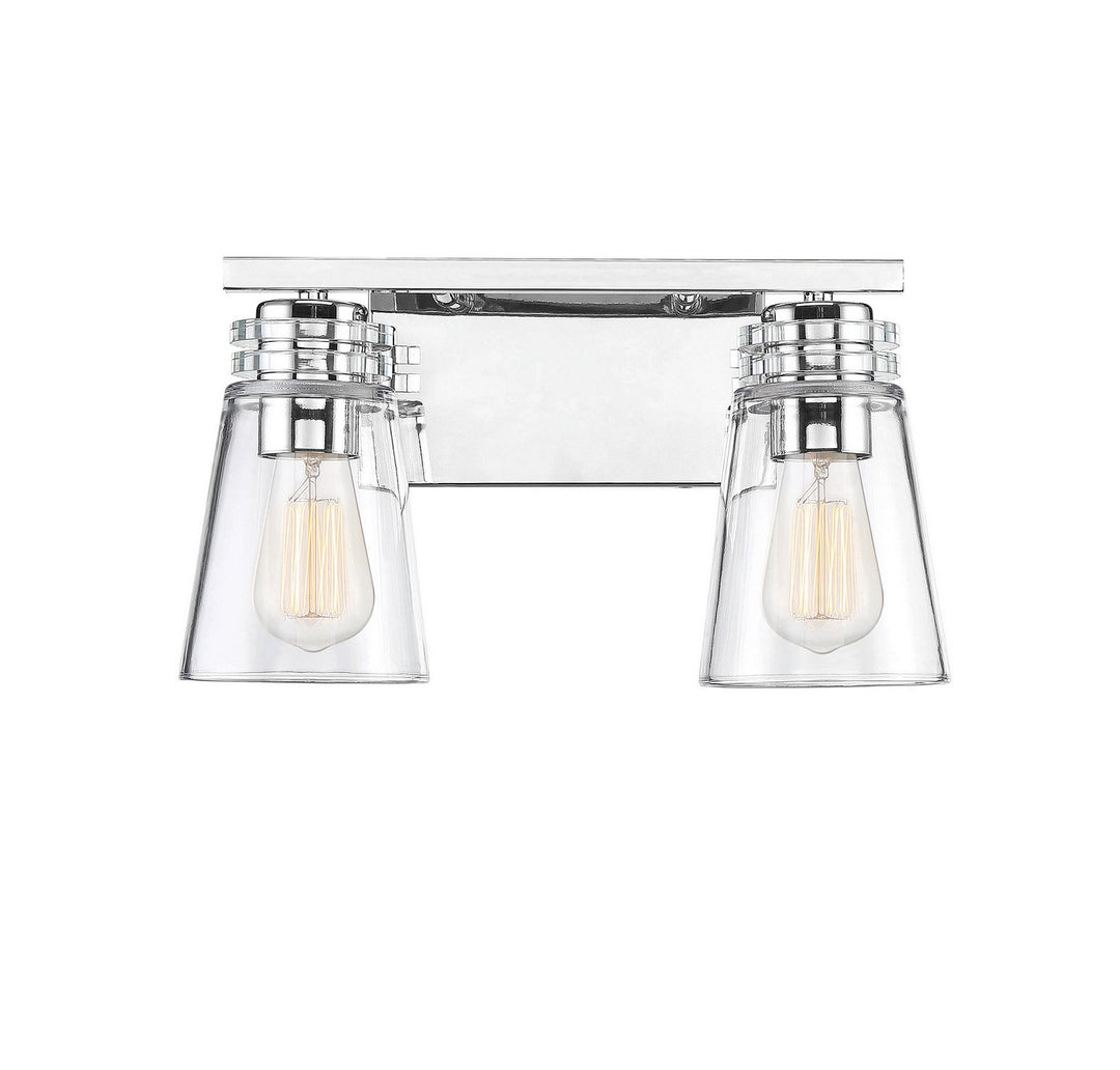 Savoy House Brannon 8-2148-2-109 Bath Vanity Light 15 in. wide - Polished Nickel