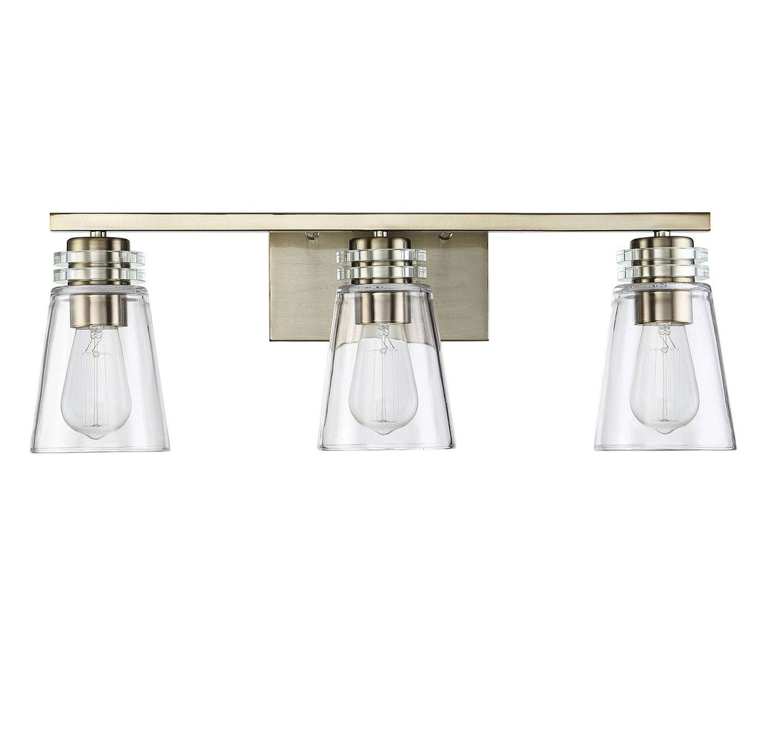 Savoy House Brannon 8-2148-3-127 Bath Vanity Light 24 in. wide - Noble Brass