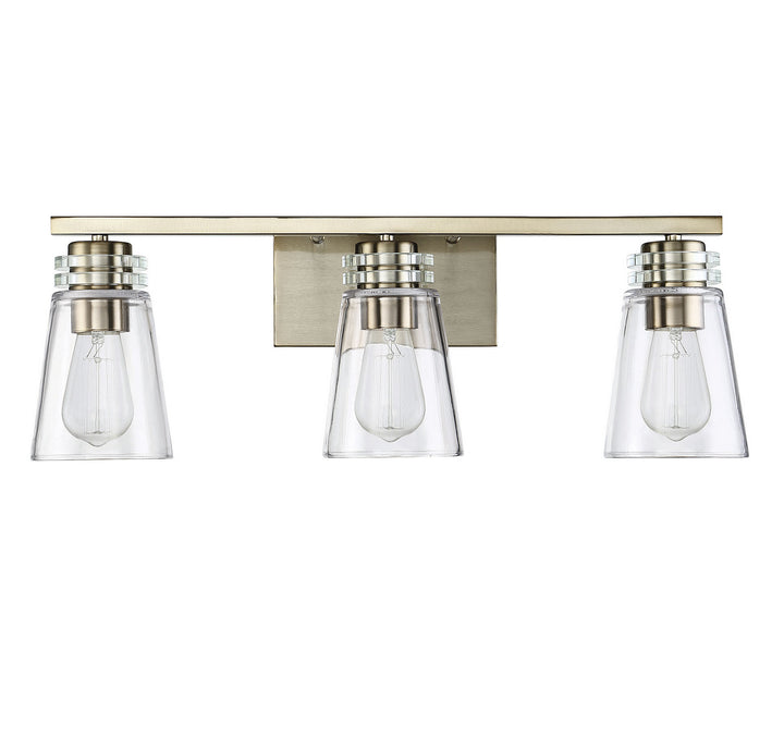 Savoy House Brannon 8-2148-3-127 Bath Vanity Light 24 in. wide - Noble Brass