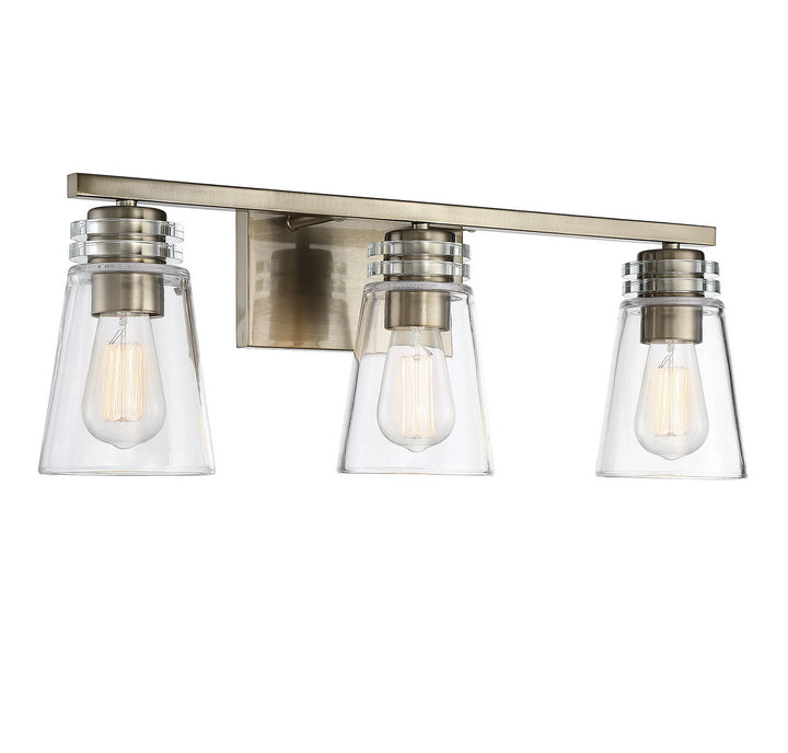 Savoy House Brannon 8-2148-3-127 Bath Vanity Light 24 in. wide - Noble Brass