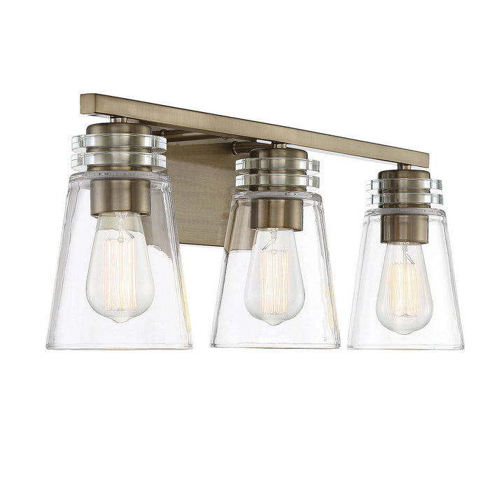 Savoy House Brannon 8-2148-3-127 Bath Vanity Light 24 in. wide - Noble Brass