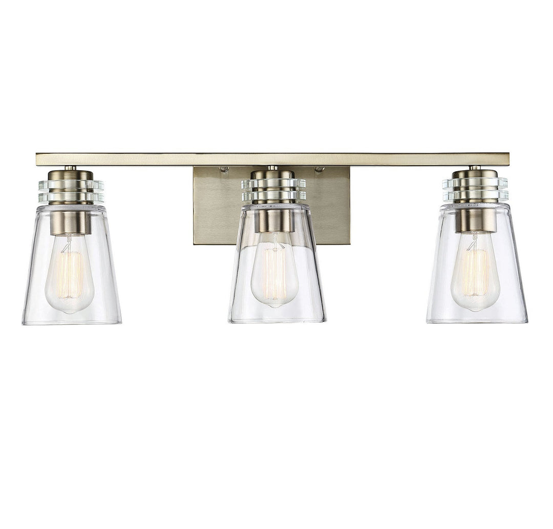 Savoy House Brannon 8-2148-3-127 Bath Vanity Light 24 in. wide - Noble Brass