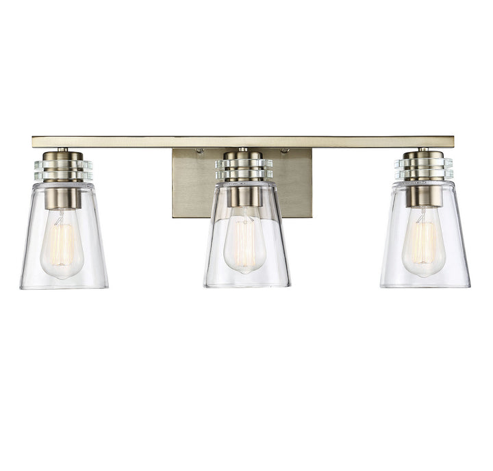 Savoy House Brannon 8-2148-3-127 Bath Vanity Light 24 in. wide - Noble Brass