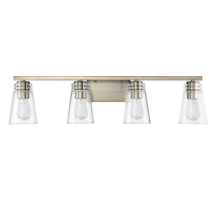 Savoy House Brannon 8-2148-4-127 Bath Vanity Light 34 in. wide - Noble Brass