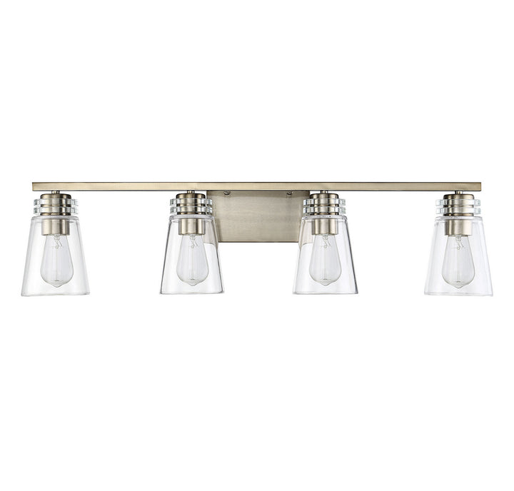 Savoy House Brannon 8-2148-4-127 Bath Vanity Light 34 in. wide - Noble Brass