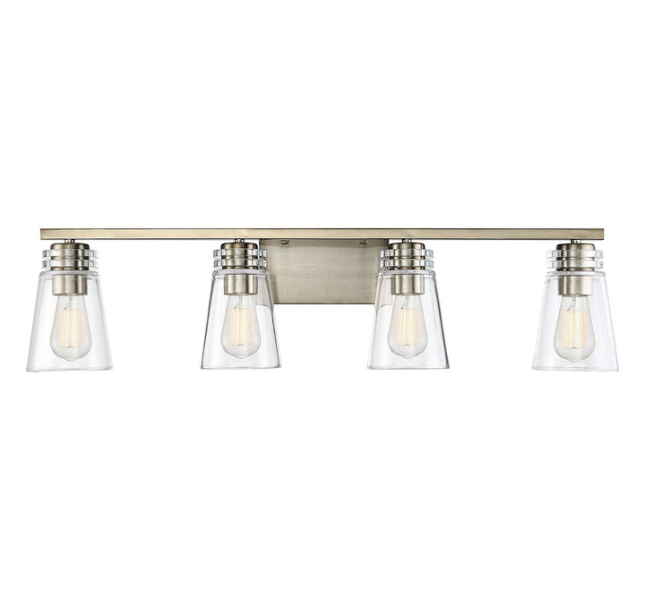 Savoy House Brannon 8-2148-4-127 Bath Vanity Light 34 in. wide - Noble Brass