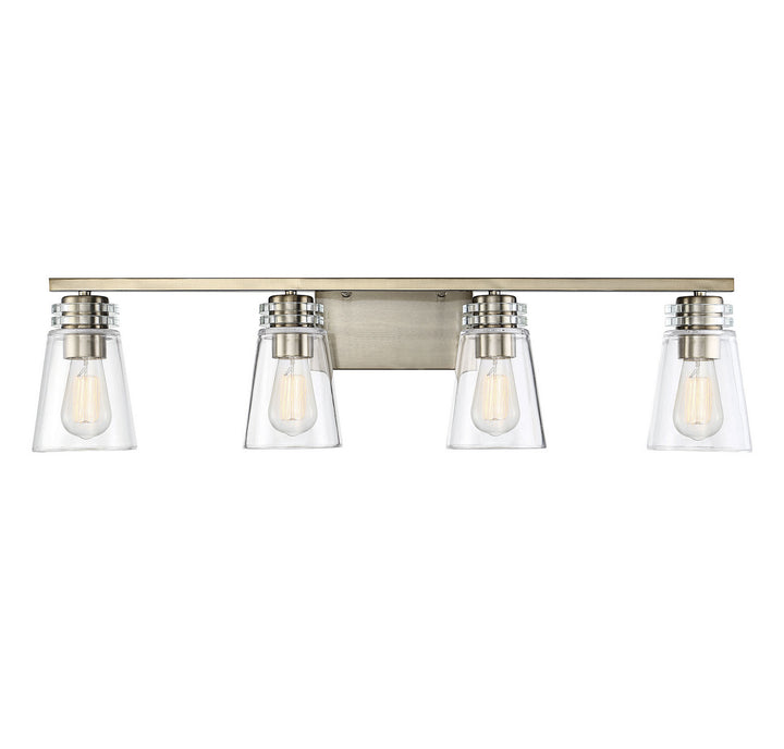 Savoy House Brannon 8-2148-4-127 Bath Vanity Light 34 in. wide - Noble Brass