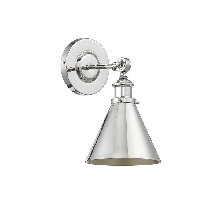 Savoy House Glenn 9-0901-1-109 Wall Sconce Light - Polished Nickel