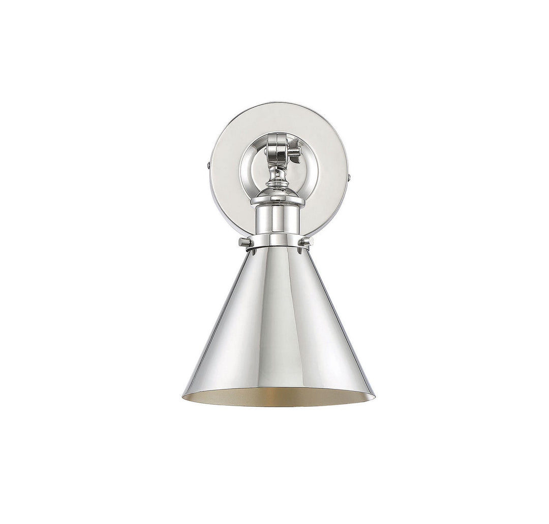 Savoy House Glenn 9-0901-1-109 Wall Sconce Light - Polished Nickel