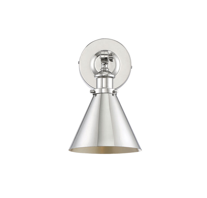 Savoy House Glenn 9-0901-1-109 Wall Sconce Light - Polished Nickel