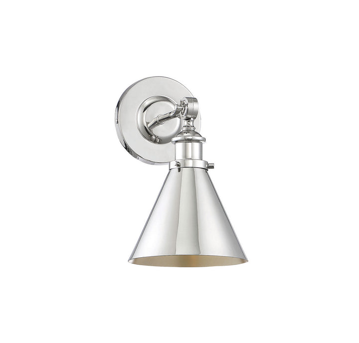 Savoy House Glenn 9-0901-1-109 Wall Sconce Light - Polished Nickel