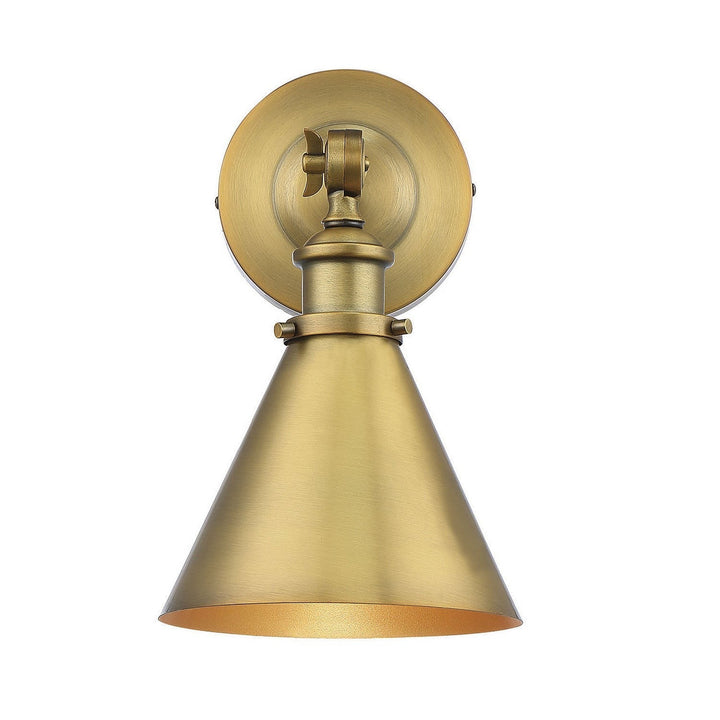 Savoy House Glenn 9-0901-1-322 Wall Sconce Light - Warm Brass