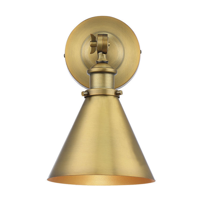 Savoy House Glenn 9-0901-1-322 Wall Sconce Light - Warm Brass