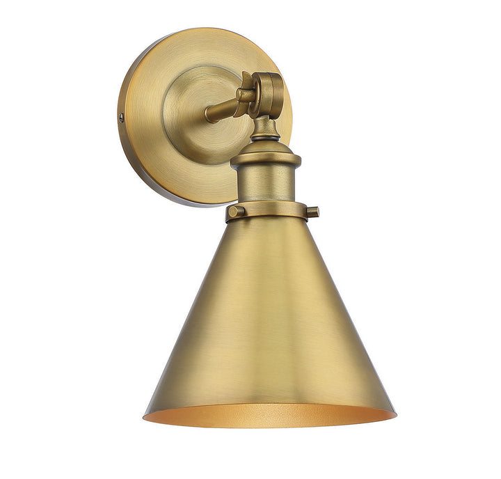 Savoy House Glenn 9-0901-1-322 Wall Sconce Light - Warm Brass