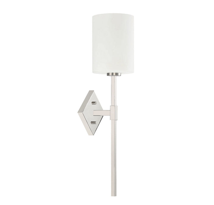 Savoy House Destin 9-0902-1-109 Wall Sconce Light - Polished Nickel