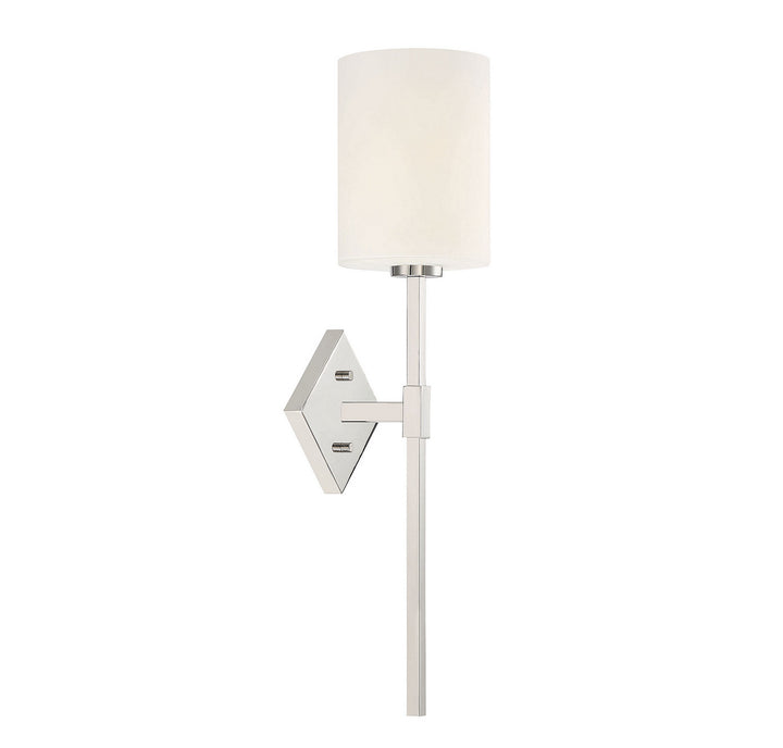 Savoy House Destin 9-0902-1-109 Wall Sconce Light - Polished Nickel