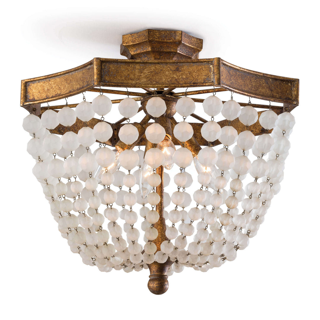 Regina Andrew Frosted 16-1164 Ceiling Light - Antique Gold