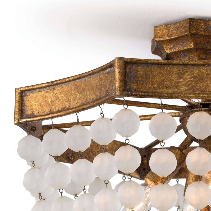 Regina Andrew Frosted 16-1164 Ceiling Light - Antique Gold