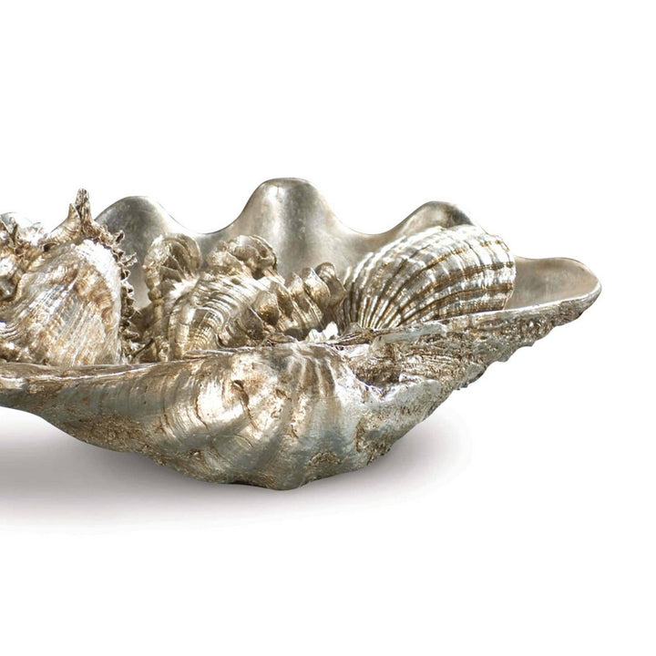 Regina Andrew 20-1003  Clam Home Decor Ambered Silver Leaf