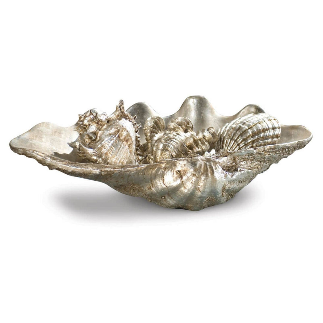 Regina Andrew 20-1003  Clam Home Decor Ambered Silver Leaf