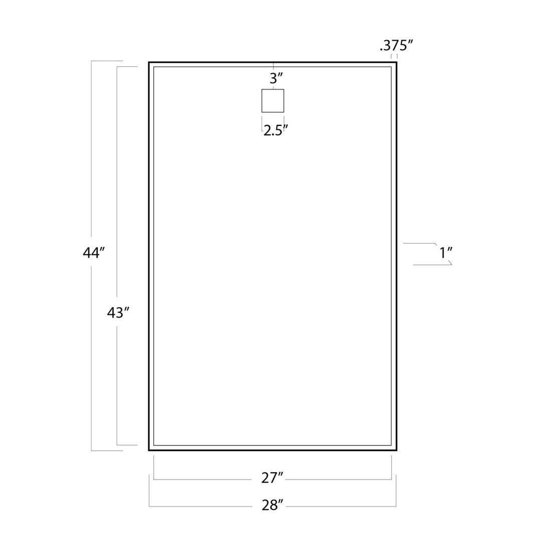 Regina Andrew 21-1046NB  Hanging Mirror Natural Brass