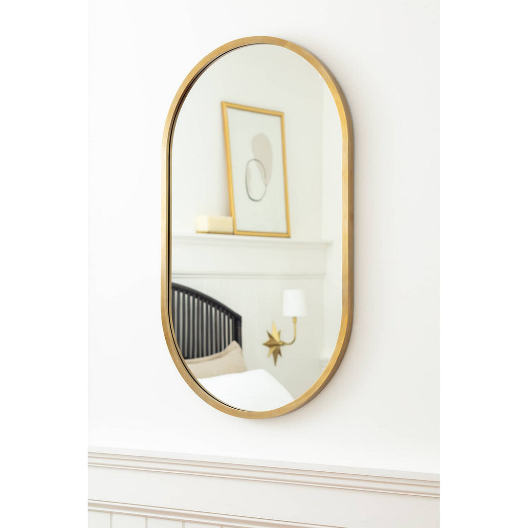 Regina Andrew 21-1088NB  Canal Mirror Natural Brass