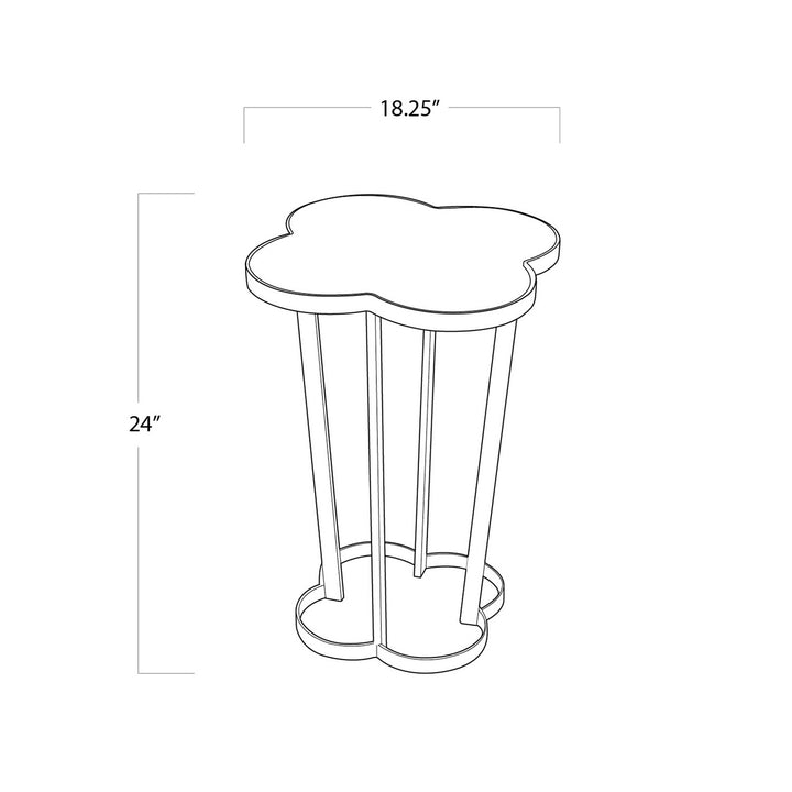 Regina Andrew 30-1009NB  Clover Furniture Natural Brass