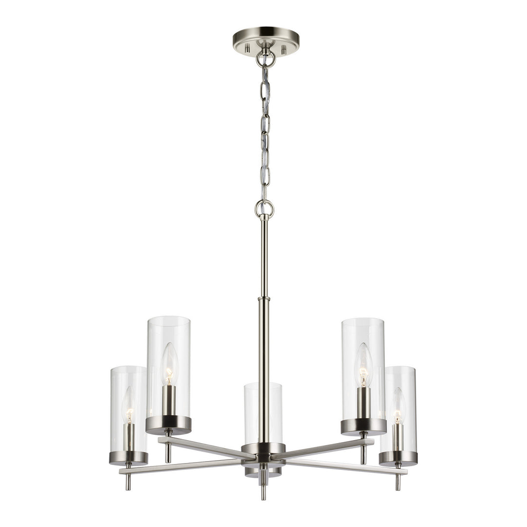 Visual Comfort Studio Zire 3190305EN-962 Chandelier Light - Brushed Nickel