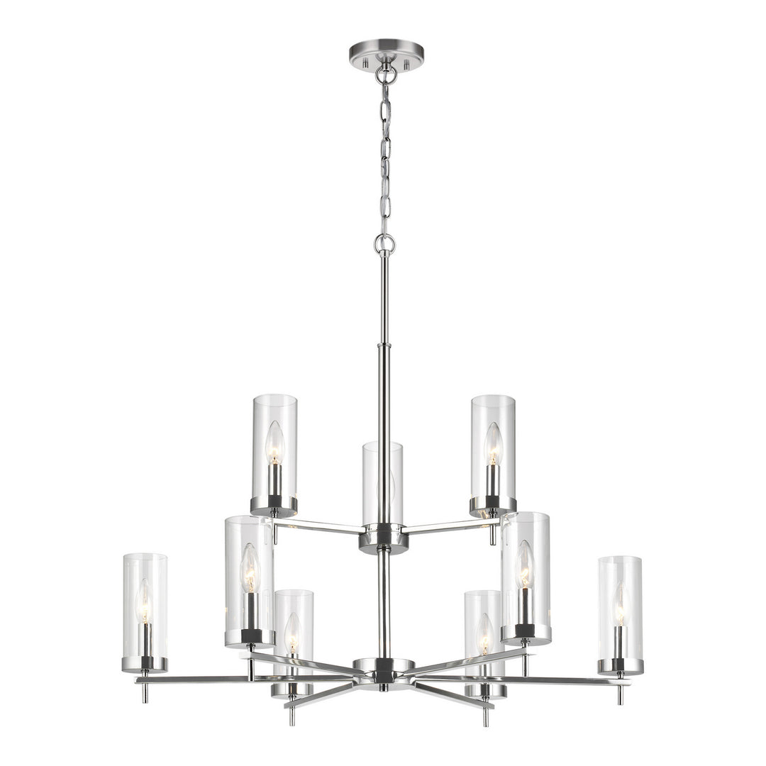 Visual Comfort Studio Zire 3190309-05 Chandelier Light - Chrome