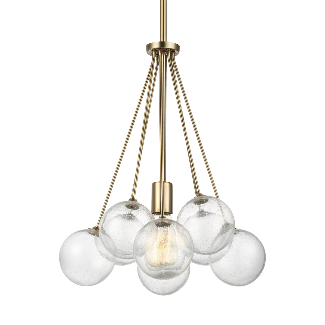 Visual Comfort Studio Bronzeville 6514301-848 Chandelier Light - Satin Brass