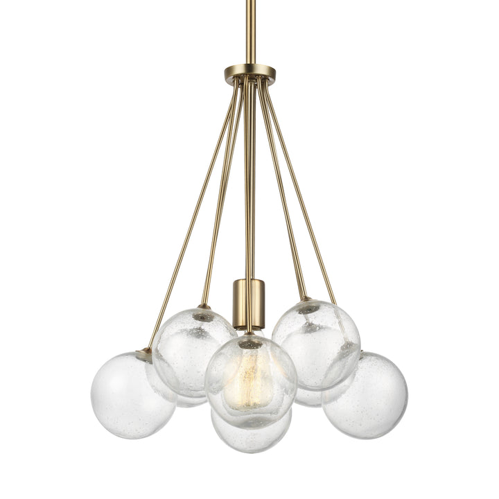 Visual Comfort Studio Bronzeville 6514301-848 Chandelier Light - Satin Brass