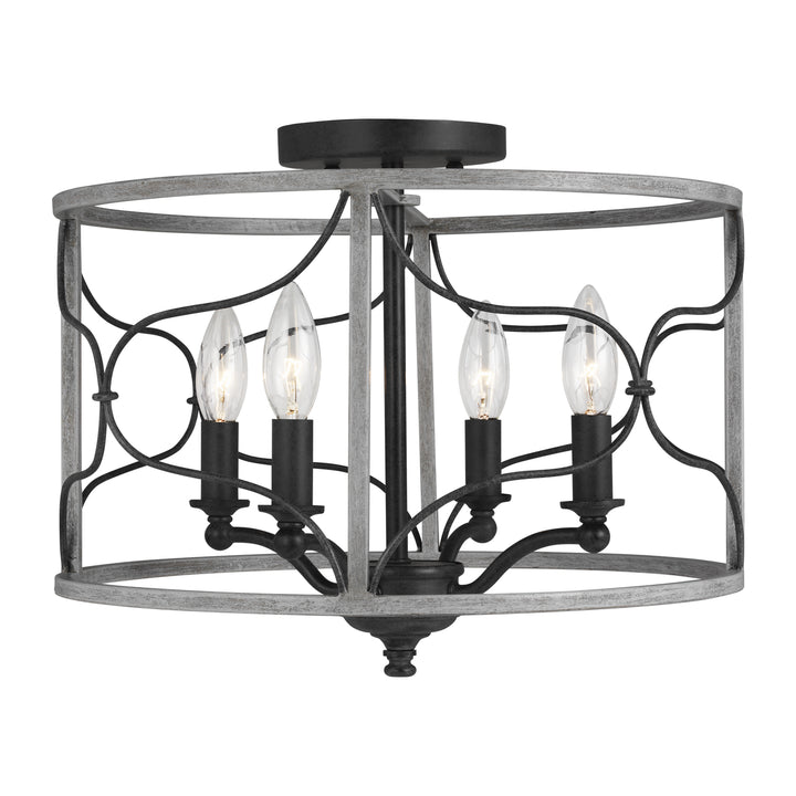 Visual Comfort Studio Carra 7731504EN-808 Ceiling Light - Weathered Zinc